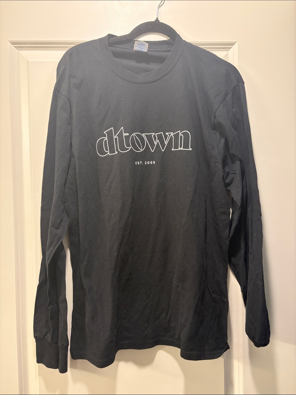 Black Long-Sleeve Graphic Tee